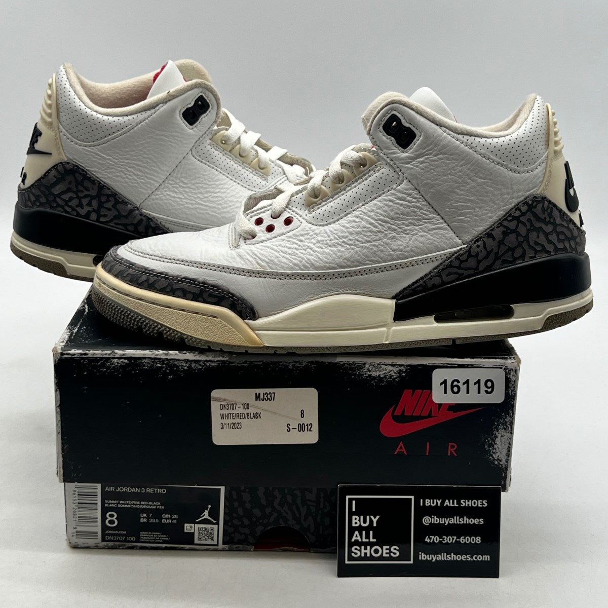 Jordan 3 Retro White Cement Reimagined - Image 1