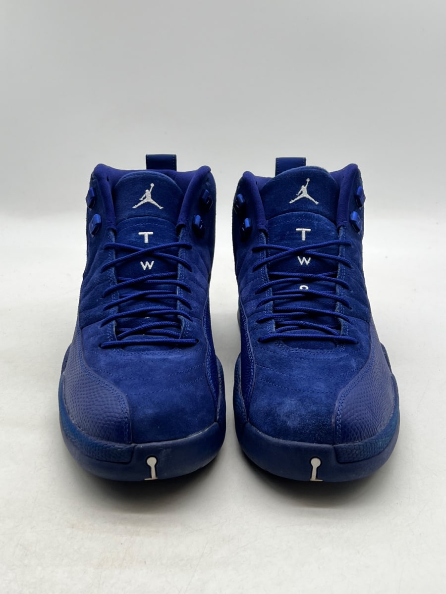 Jordan 12 Retro Deep Royal Blue 13 (Lightly Worn Pre-Owned)JordanDeep Royal Blue/White-Metallic Silver - Image 2