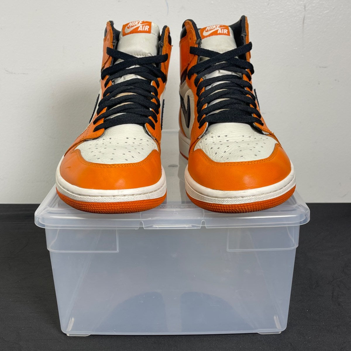 Jordan 1 Retro Reverse Shattered Backboard 12 (Moderately Worn Pre-Owned)JordanSail/Starfish-Black - Image 2