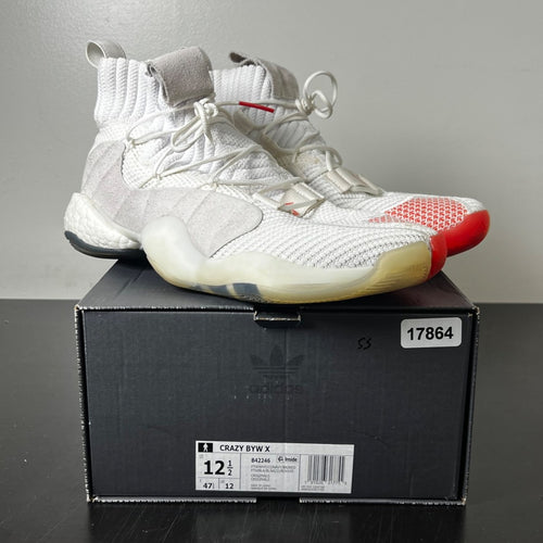 adidas Crazy BYW LVL X Daniel Arsham 12.5 (Lightly Worn Pre-Owned)adidasCloud White/Collegiate Navy/Bright Red - Image 1