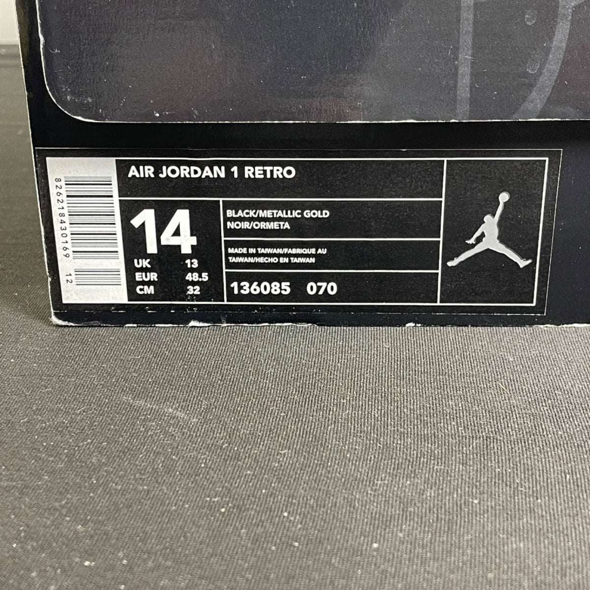Jordan 1 Retro Black Metallic Gold (2003) (Size 14) - Image 7
