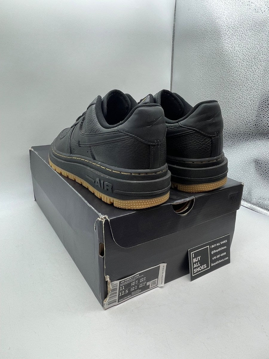 Nike Air Force 1 Low Luxe Black Gum 11 (Moderately Worn Pre-Owned) - Image 4