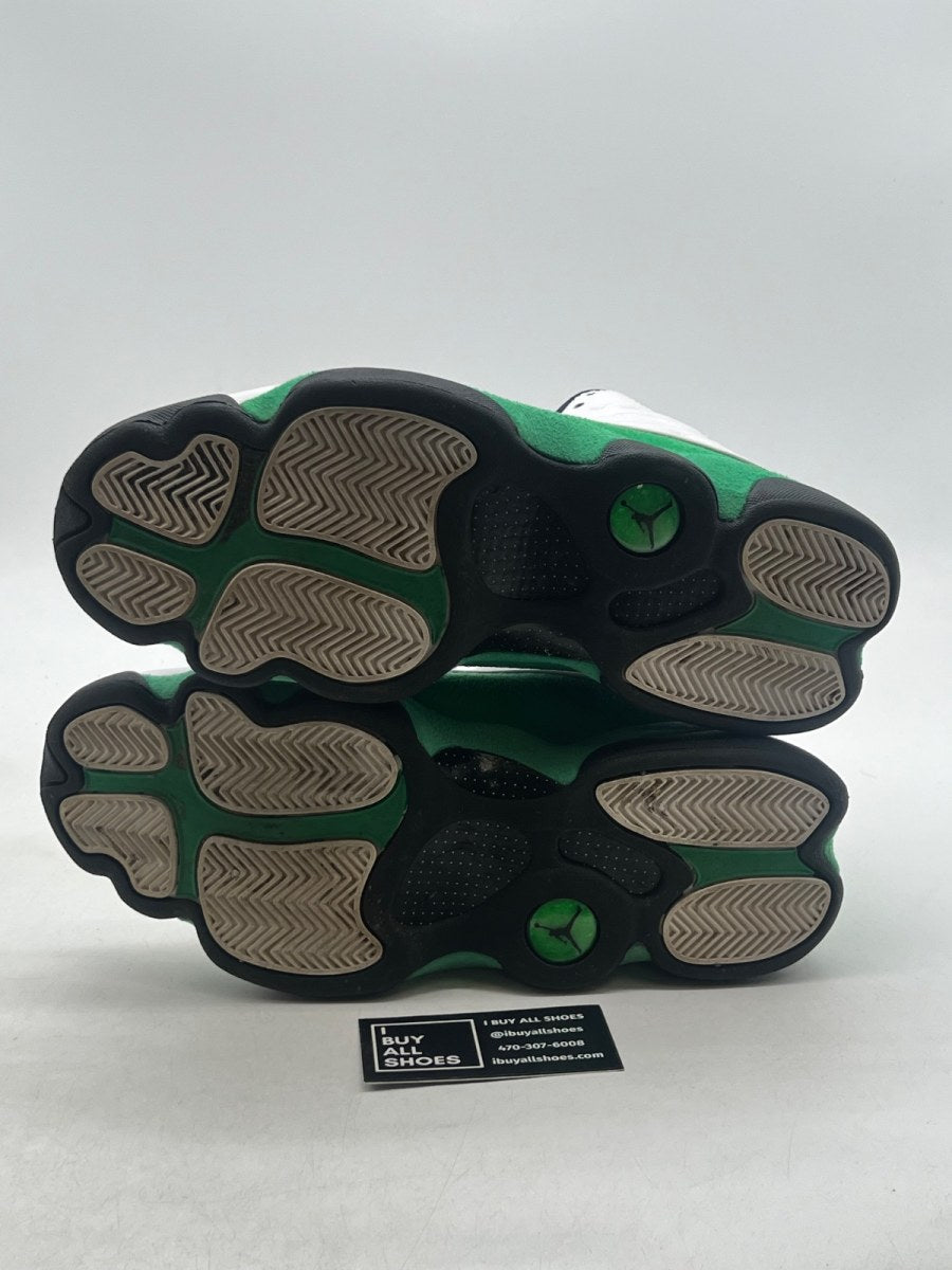 Jordan 13 Retro White Lucky Green 11 (Moderately Worn Pre-Owned) - Image 7