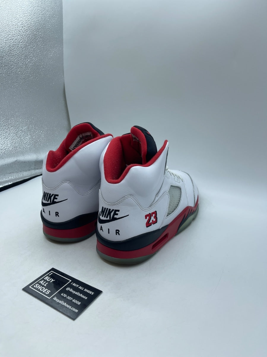 Jordan 5 Retro Fire Red Black Tongue (2025) 11 (Heavily Worn Pre-Owned) - Image 5