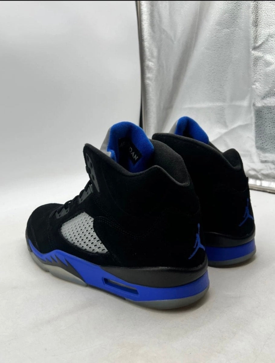 Jordan 5 Retro Racer Blue 13 (Moderately Worn Pre-Owned)JordanBlack/Racer Blue-Reflective Silver - Image 4
