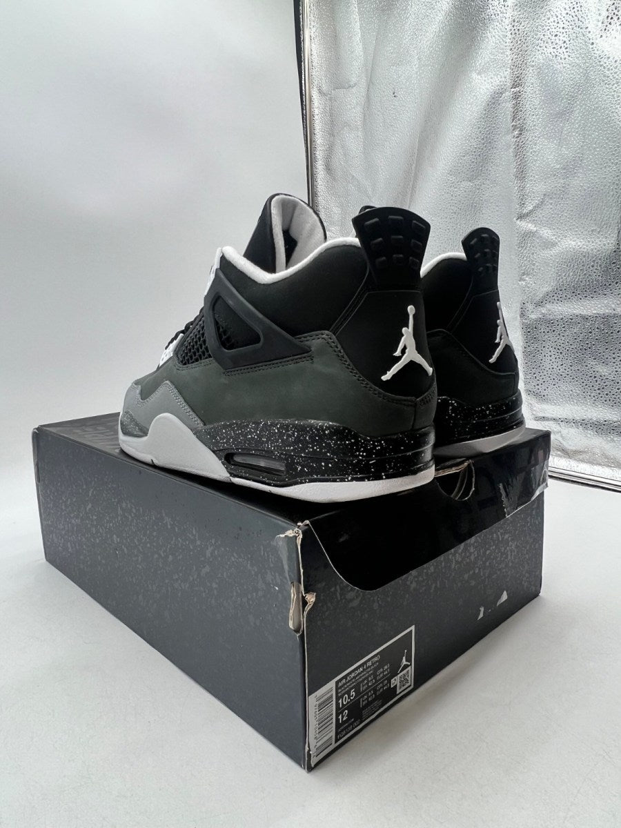 Jordan 4 Retro Fear (2024) 10.5 (Lightly Worn Pre-Owned)JordanBlack/White/Anthracite/Black/Pure Platinum - Image 5