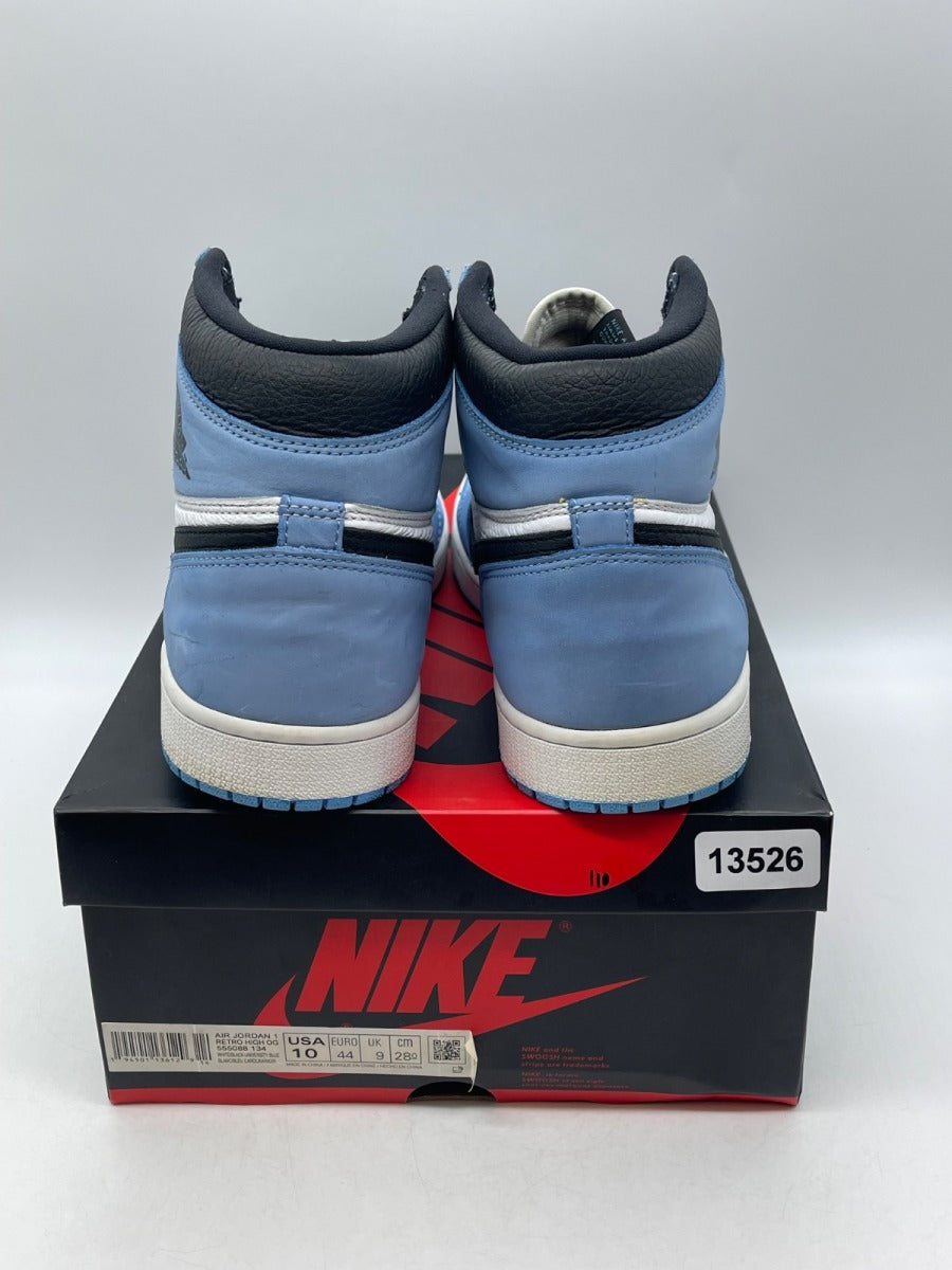 Jordan 1 Retro High OG University Blue 10 (Moderately Worn Pre-Owned)JordanWhite/University Blue-Black - Image 3