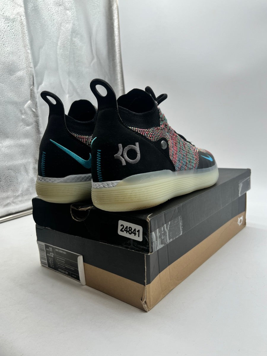 Nike KD 11 Multi-Color 11 (Lightly Worn Pre-Owned)NikeBlack/Chlorine Blue-Persian Violet - Image 5