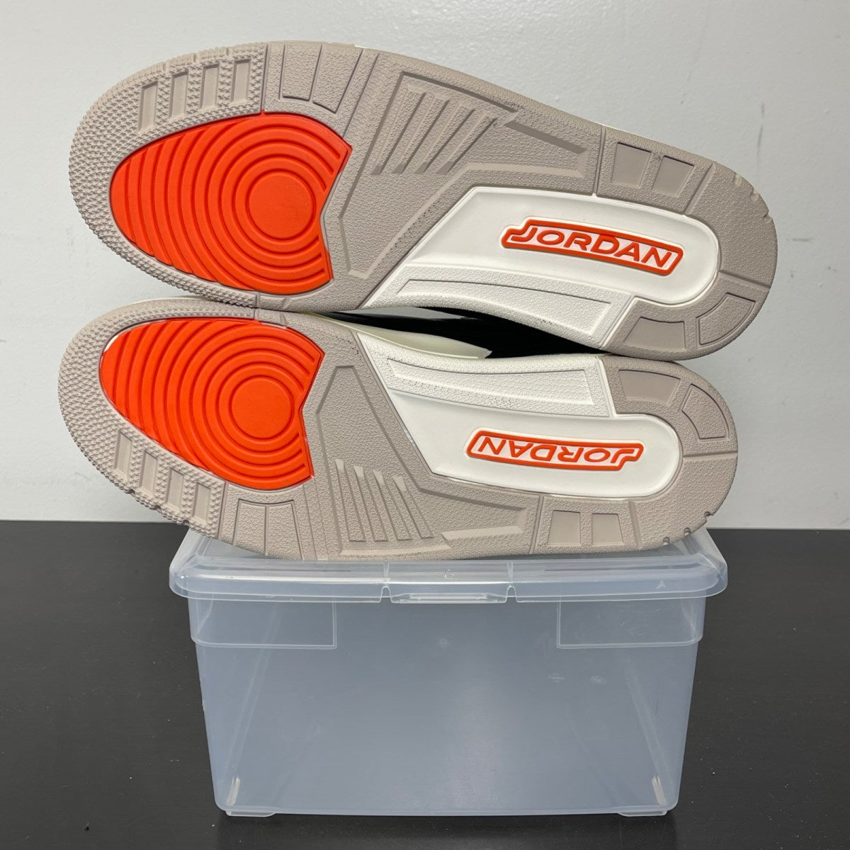 Jordan 3 Retro Desert Elephant 11 (New Pre-Owned)JordanBlack/Rush Orange/Fossil Stone/Sail - Image 5