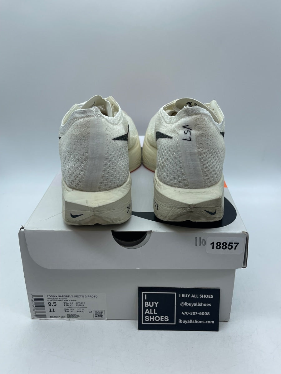 Nike ZoomX Vaporfly Next% 3 Prototype 9.5 (Moderately Worn Pre-Owned) - Image 3