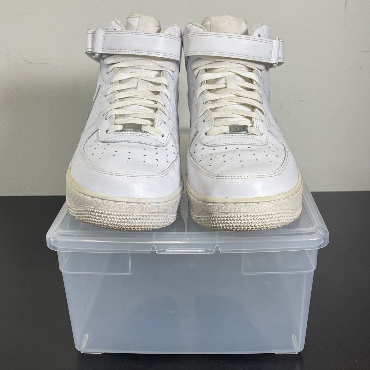Nike Air Force 1 Mid '07 White 14 (Moderately Worn Pre-Owned)NikeWhite/White - Image 2