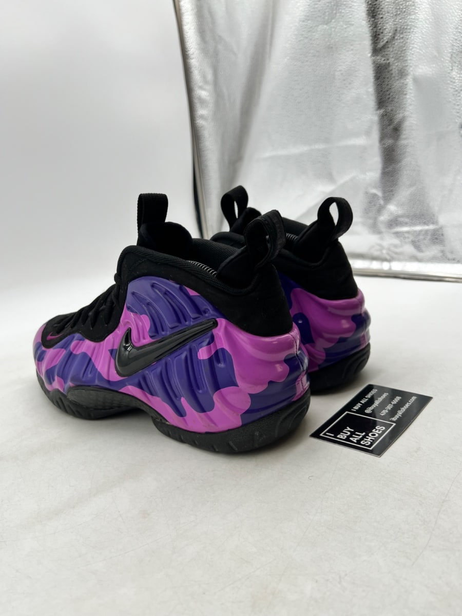 Nike Air Foamposite Pro Purple Camo 9 (Lightly Worn Pre-Owned) - Image 4