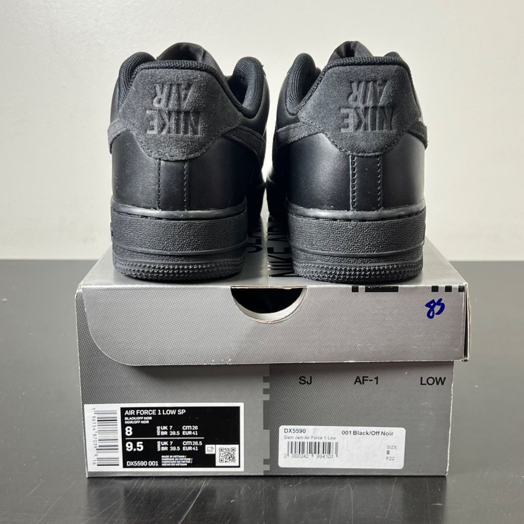 Nike Air Force 1 Low SP Slam Jam Black 8 (Lightly Worn Pre-Owned)NikeBlack/Off Noir - Image 4