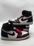 Jordan 1 Retro High Bloodline 14 (Moderately Worn Pre-Owned)JordanBlack/Gym Red-White - Image 1