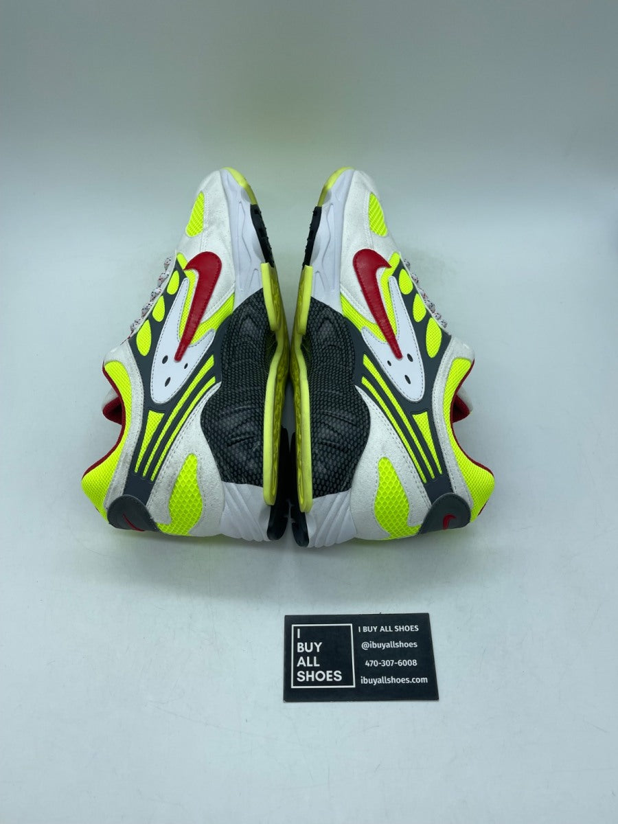 Nike Air Ghost Racer White Atom Red Neon Yellow 12 (Moderately Worn Pre-Owned) - Image 6