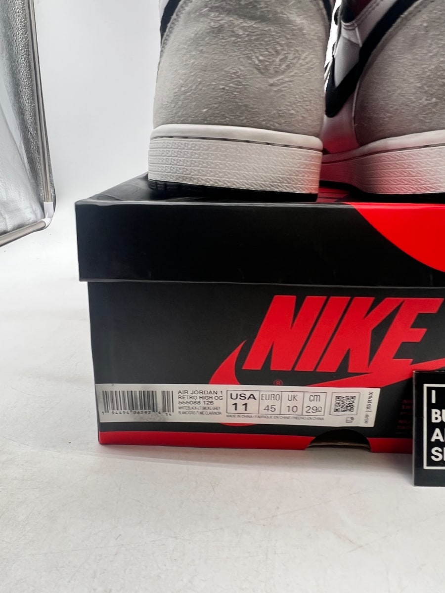 Jordan 1 Retro High Light Smoke Grey 11 (Moderately Worn Pre-Owned) - Image 6