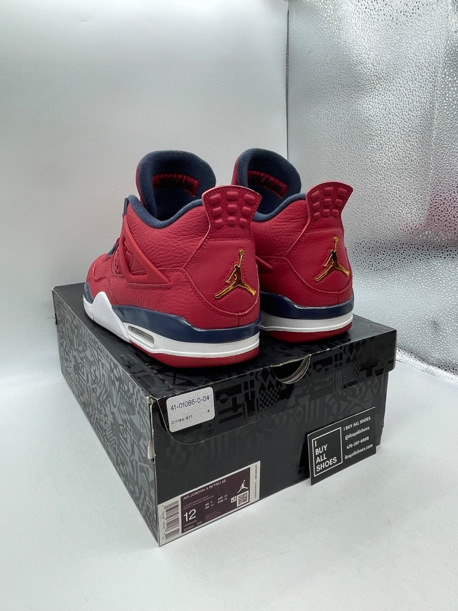 Jordan 4 Retro FIBA (2019) 12 (Moderately Worn Pre-Owned) - Image 4