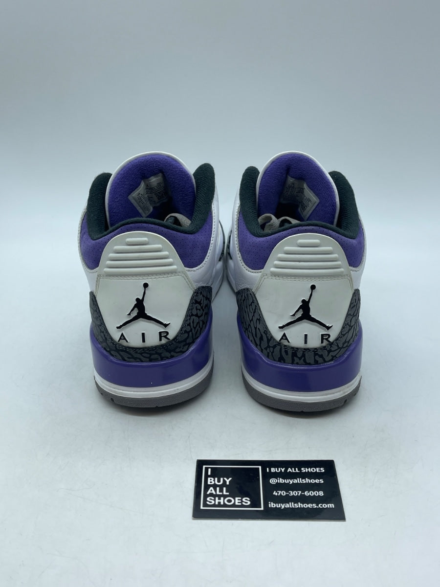 Jordan 3 Retro Dark Iris 11.5 (Moderately Worn Pre-Owned) - Image 3