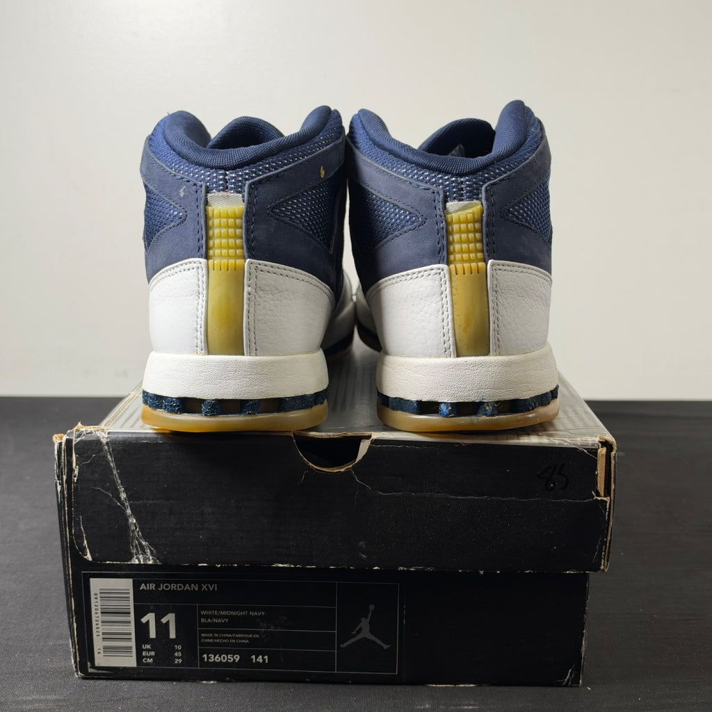 Jordan 16 OG White Midnight Navy (Size 11) - Image 5