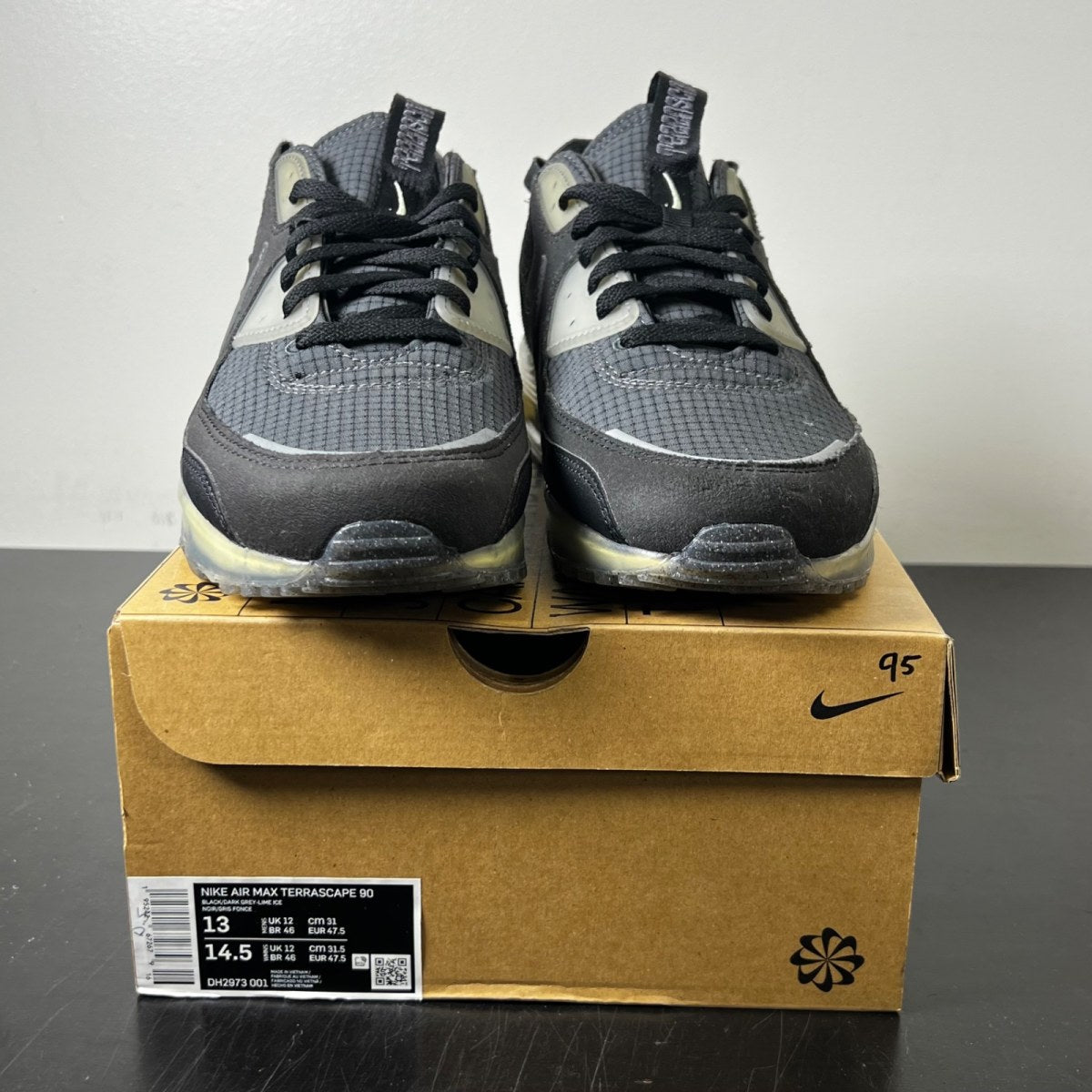 Nike Air Max 90 Terrascape Black Lime Ice 13 (Lightly Worn Pre-Owned)NikeBlack/Lime Ice/Anthracite/Dark Grey - Image 2