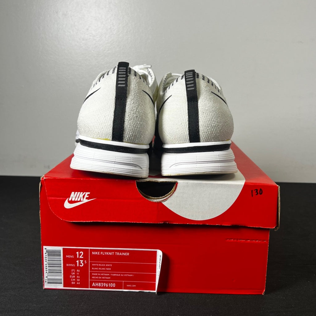 Nike Flyknit Trainer White Black 12 (Lightly Worn Pre-Owned)NikeWhite/Black-White - Image 5