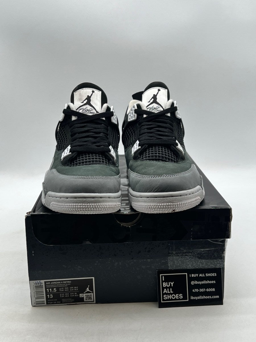 Jordan 4 Retro Fear (2024) 11.5 (Moderately Worn Pre-Owned) - Image 2