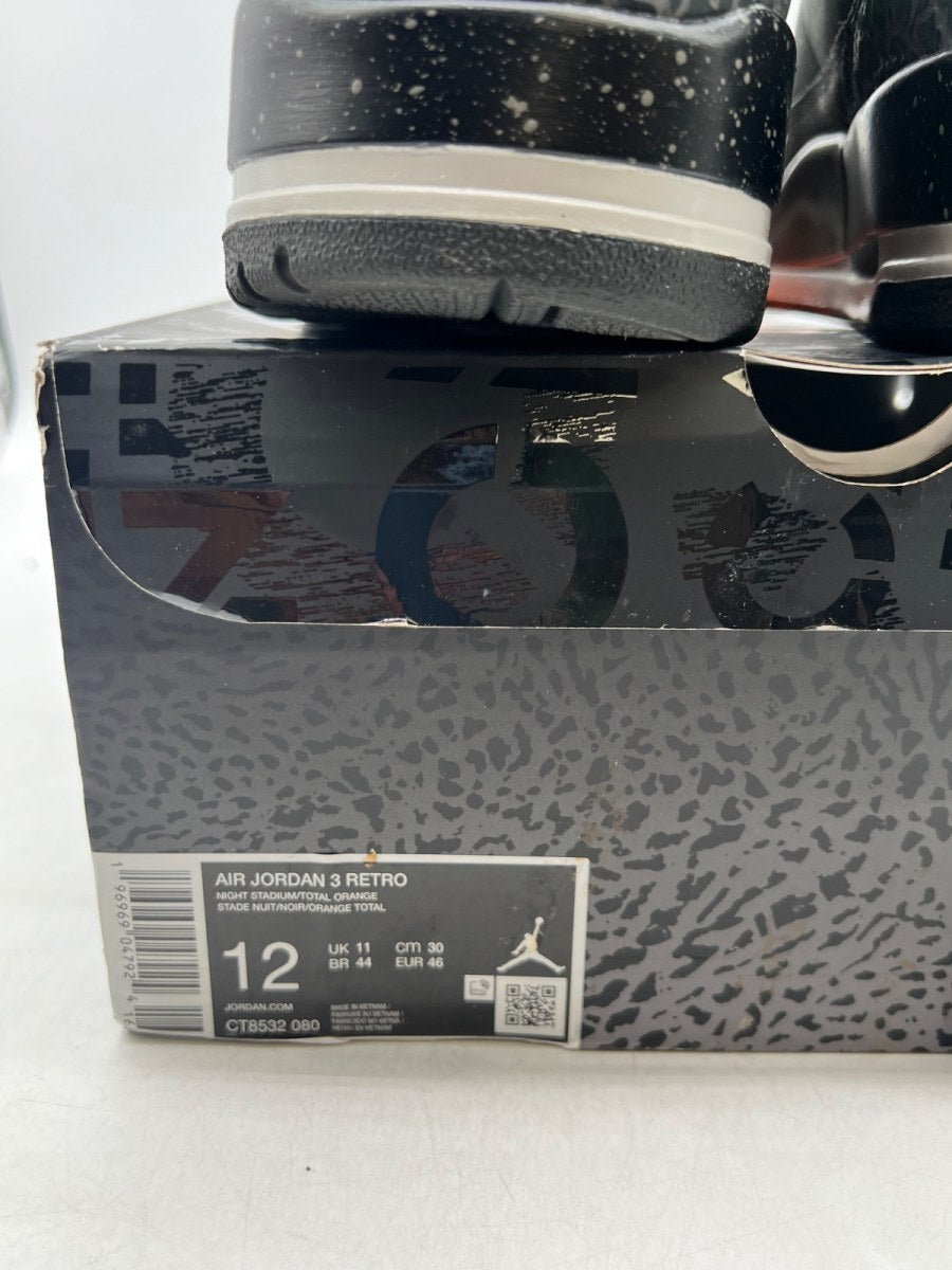 Jordan 3 Retro Fear Pack (2023) 12 (Lightly Worn Pre-Owned) - Image 6