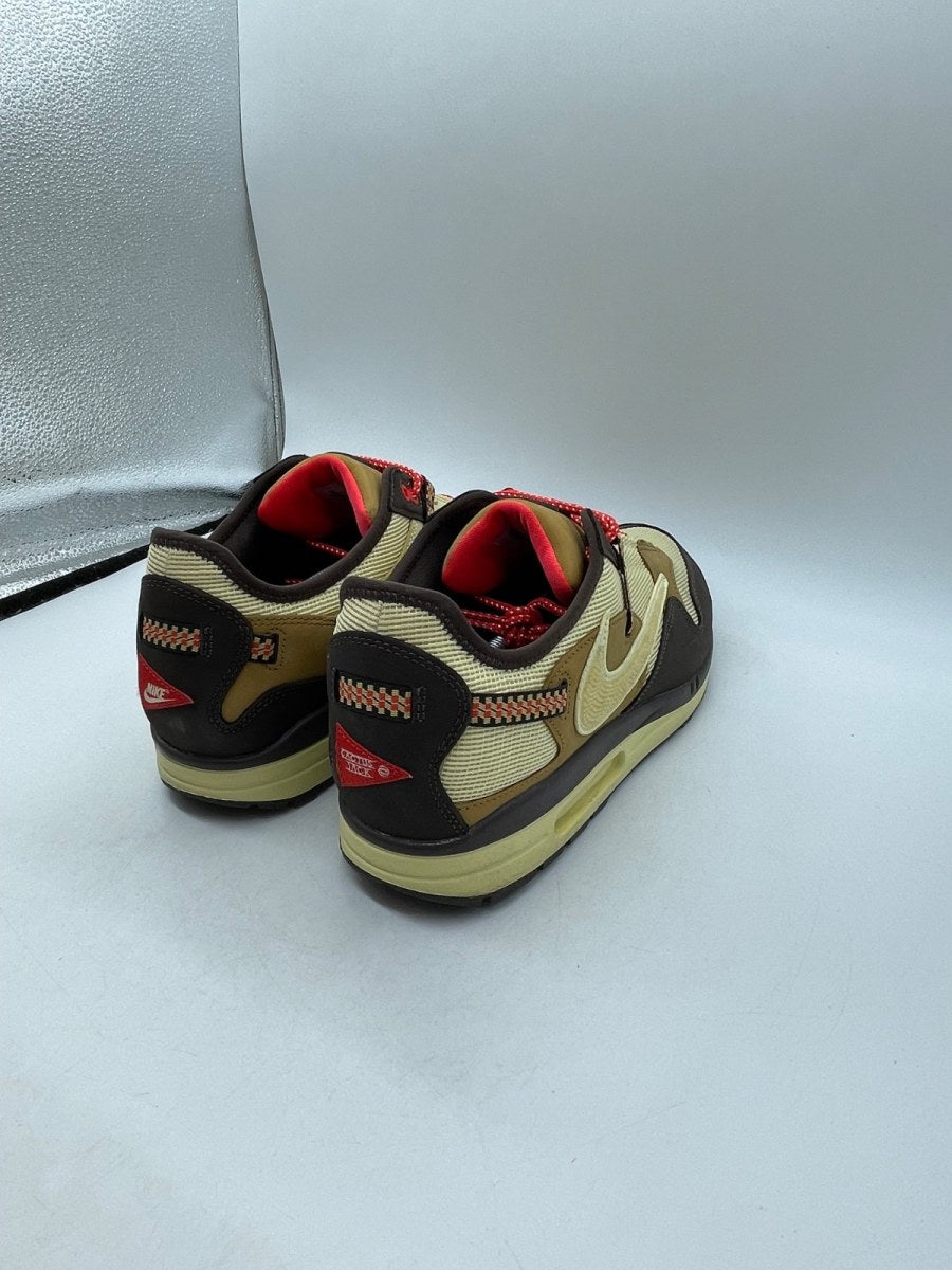 Nike Air Max 1 Travis Scott Cactus Jack Baroque Brown 14 (Moderately Worn Pre-Owned)NikeBaroque Brown/Lemon Drop-Wheat-Chile Red - Image 5
