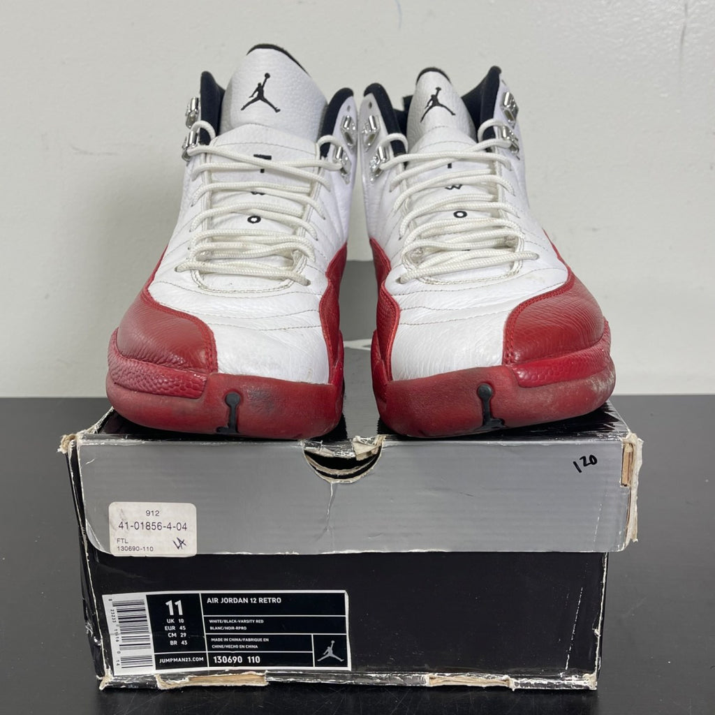 Jordan 12 Retro Cherry (2009) 11 (Moderately Worn Pre-Owned)JordanWhite/Varsity Red - Image 2