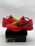 Nike Kobe 6 Protro Reverse Grinch 7.5 (Lightly Worn Pre-Owned)NikeBright Crimson/Black/Electric Green - Image 1