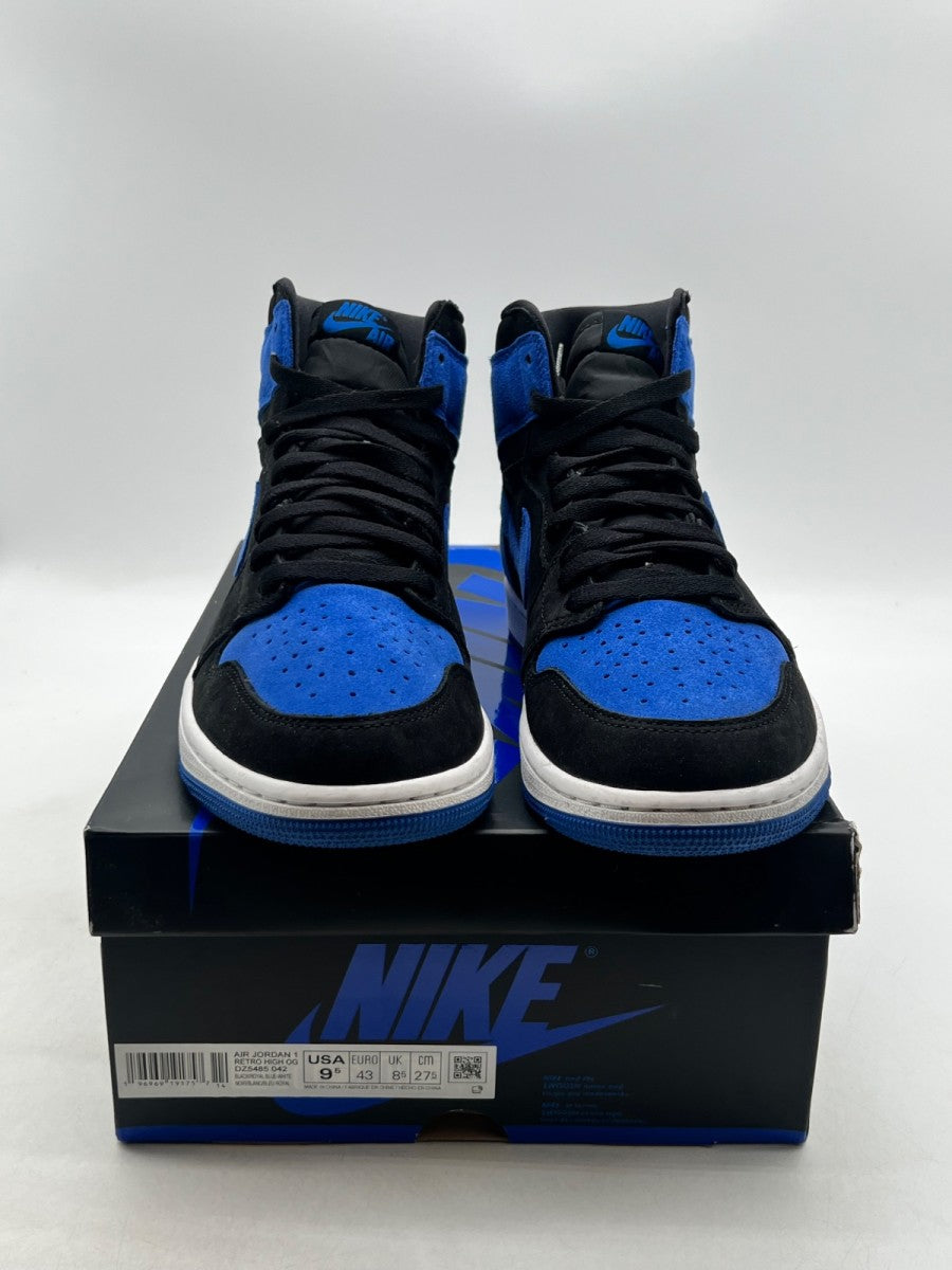Jordan 1 Retro High OG Royal Reimagined 9.5 (Lightly Worn Pre-Owned)JordanBlack/Royal Blue/White - Image 2