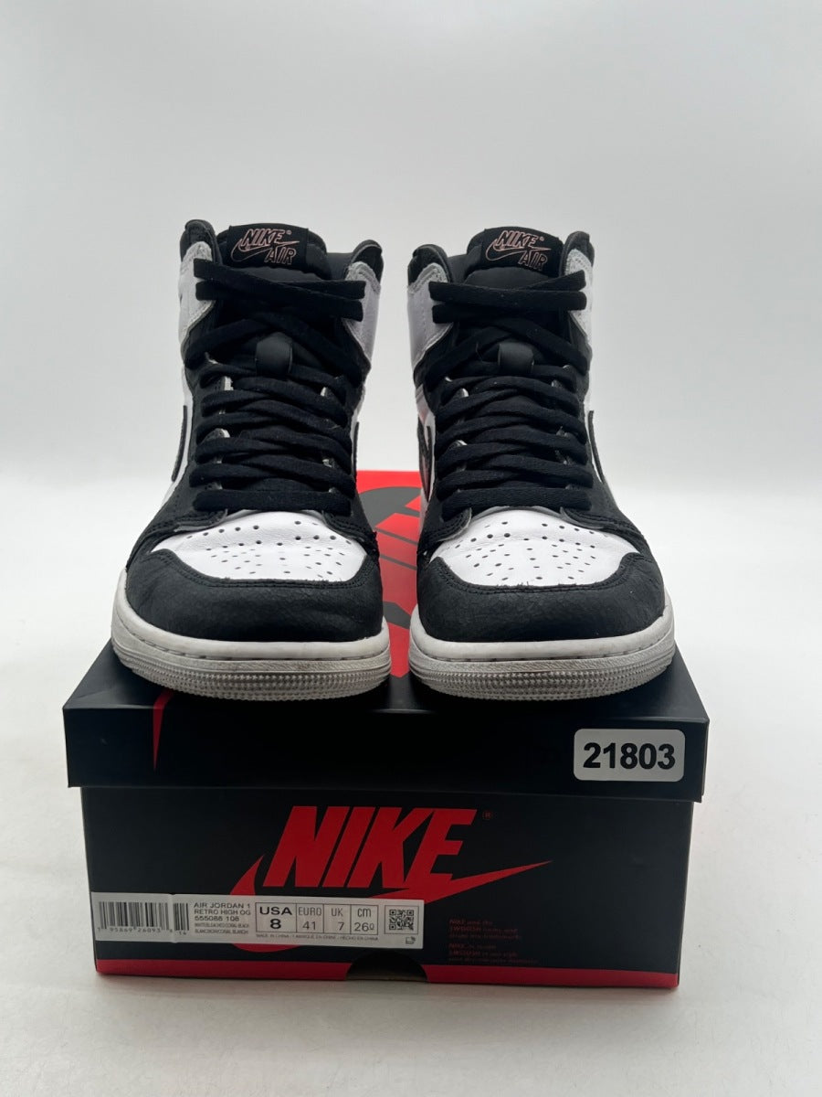 Jordan 1 Retro High OG Bleached Coral 7.5 (Moderately Worn Pre-Owned) - Image 2