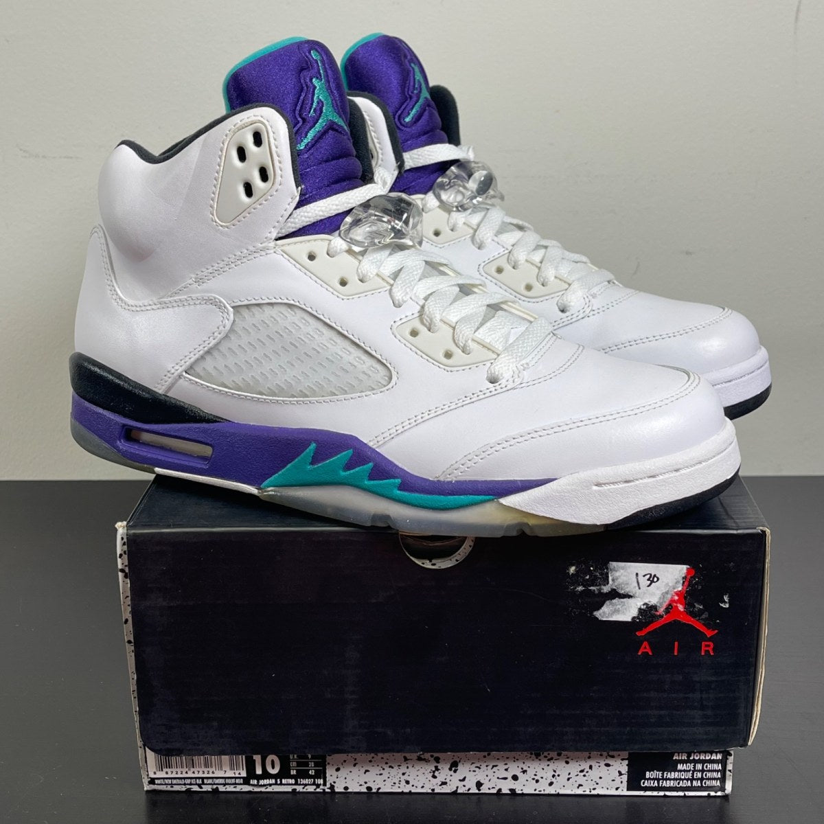 Jordan 5 Retro Grape (2013) (Size 10) - Image 1