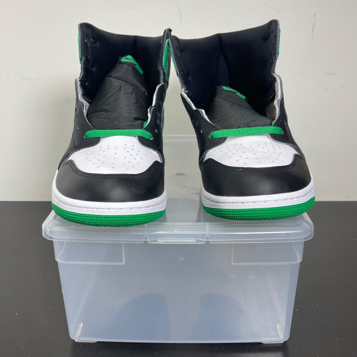 Jordan 1 Retro High OG Lucky Green 14 (New Pre-Owned)JordanBlack/Lucky Green-White - Image 2