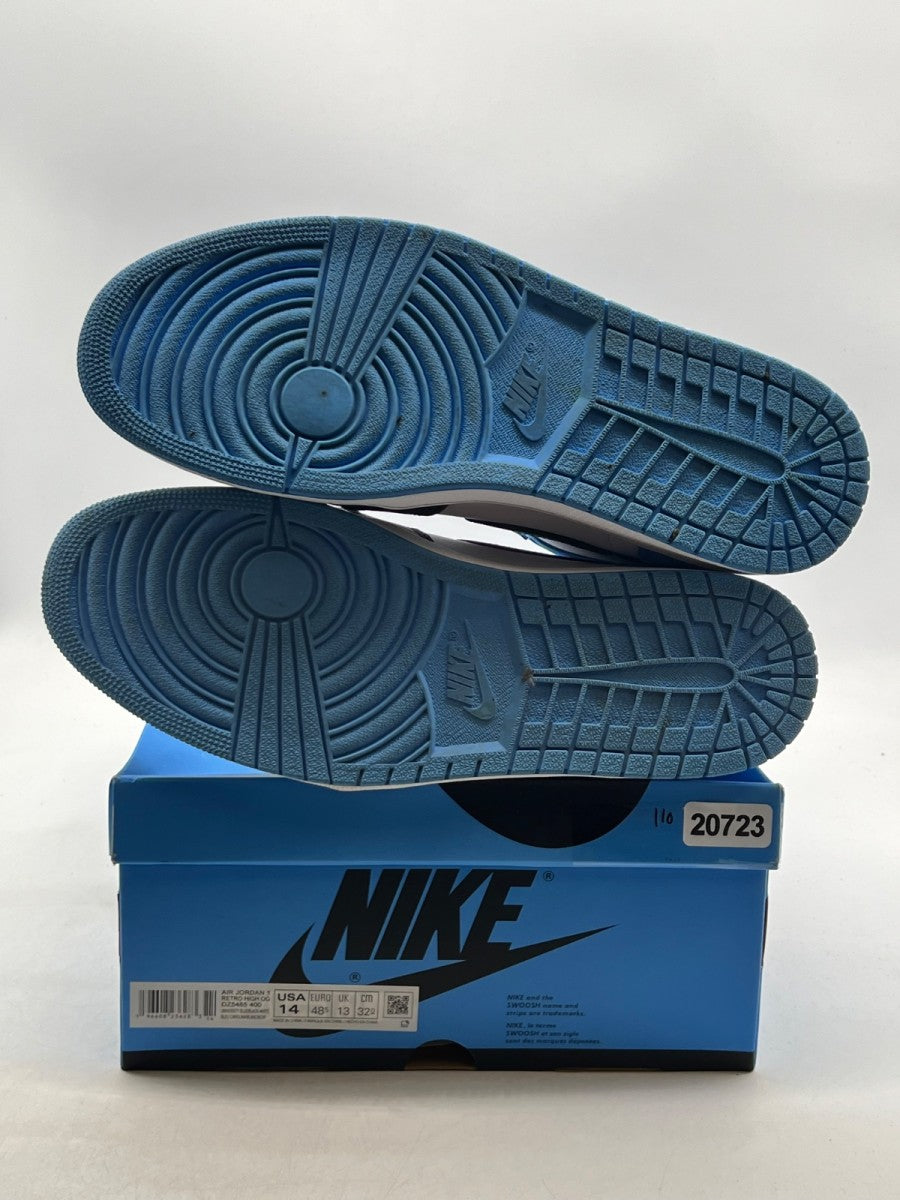 Jordan 1 Retro High OG UNC Toe 14 (Lightly Worn Pre-Owned) - Image 9