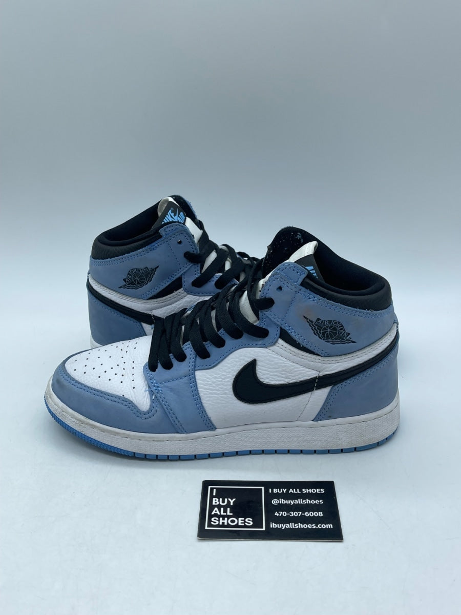 Jordan 1 Retro High OG University Blue (GS) 6.5Y (Moderately Worn Pre-Owned) - Image 1