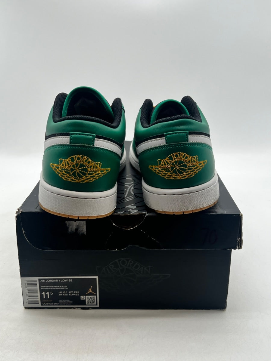 Jordan 1 Low SE Holiday Special (2022) 11.5 (Lightly Worn Pre-Owned)JordanMalachite/Black/Taxi/Fire Red - Image 3