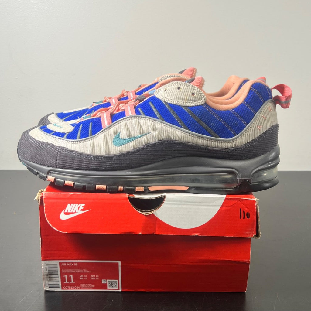 Nike Air Max 98 Corduroy Desert Sand 11 (Lightly Worn Pre-Owned)NikeSand/Royal-Pink-Brown - Image 3