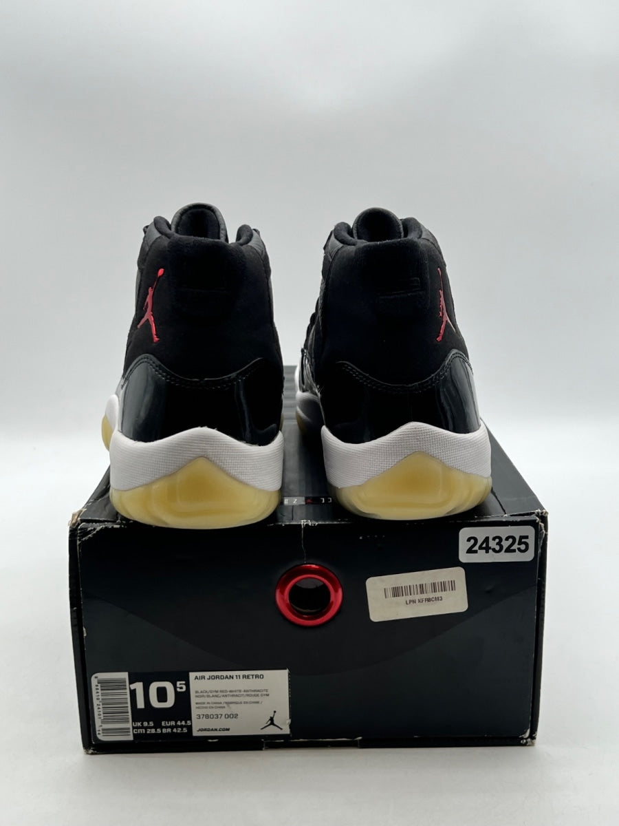 Jordan 11 Retro 72-10 10.5 (Lightly Worn Pre-Owned)JordanBlack/Gym Red-White-Anthracite - Image 3