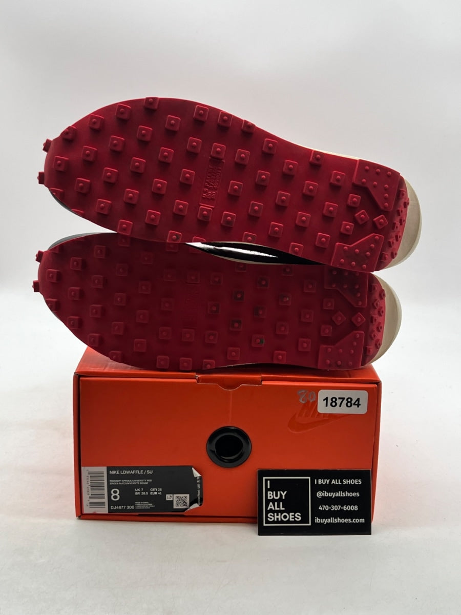 Nike LD Waffle sacai Undercover Midnight Spruce University Red 8 (Lightly Worn Pre-Owned) - Image 8
