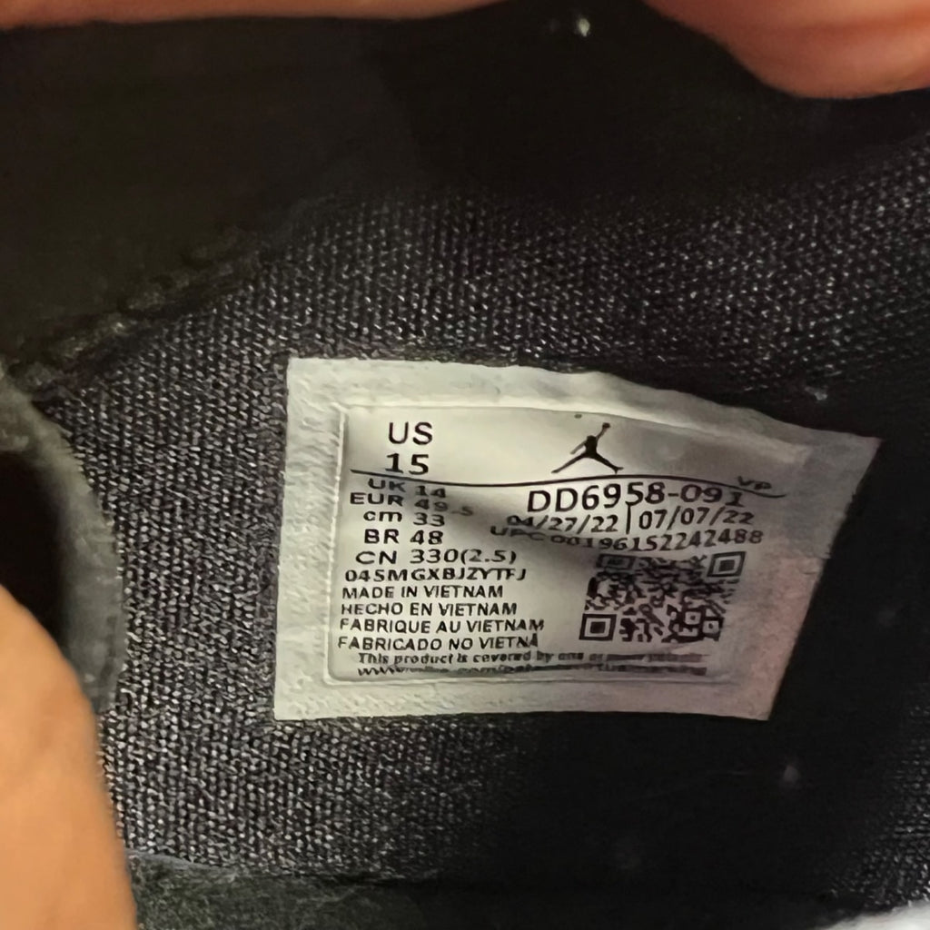 Jordan 37 Black Hot Punch 15 (Heavily Worn Pre-Owned)JordanBlack/White/Hot Punch/Multicolor - Image 7