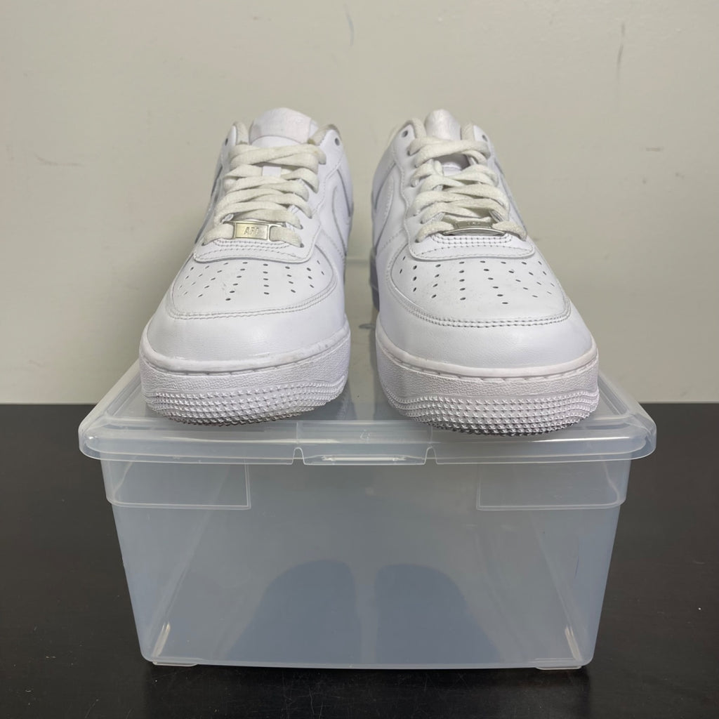 Nike Air Force 1 Low '07 White 9.5 (Moderately Worn Pre-Owned)NikeWhite/White - Image 2