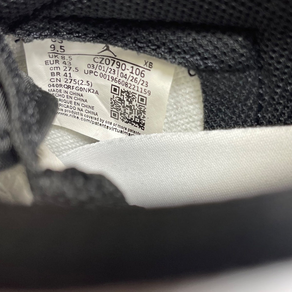 Jordan 1 Retro Low OG Black Toe (2023) 9.5 (Moderately Worn Pre-Owned)JordanWhite/Black/Varsity Red - Image 6