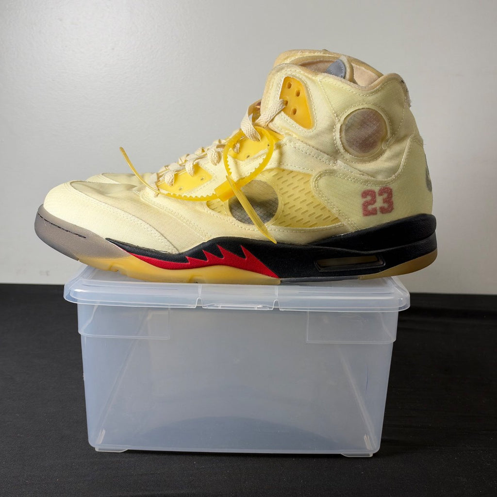 Jordan 5 Retro Off-White Sail (Size 13) - aux