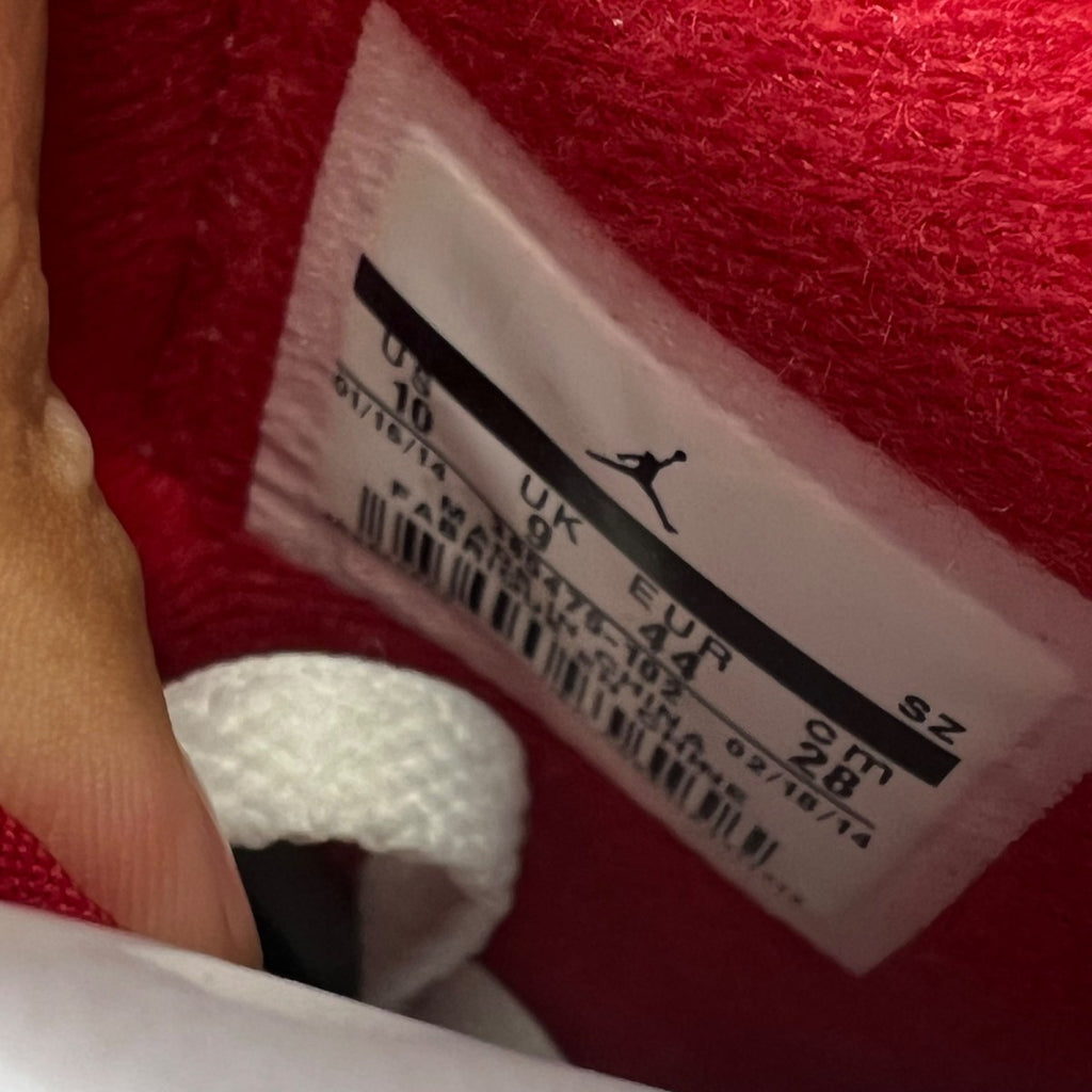 Jordan 2 Retro White Red (2014) 10 (New Pre-Owned)JordanWhite/Black-Varsity Red-Cement Grey - Image 6