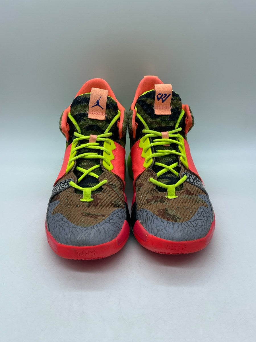 Jordan Zer0.2 SP Why Not? 11.5 (Moderately Worn Pre-Owned)JordanCamo Green/Volt/Infrared/Hyper Turquoise - Image 2