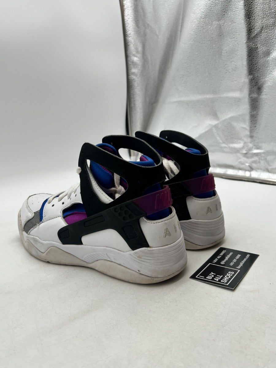 Nike Air Flight Huarache OG White Bold Berry (2014) 9.5 (Heavily Worn Pre-Owned) - Image 4