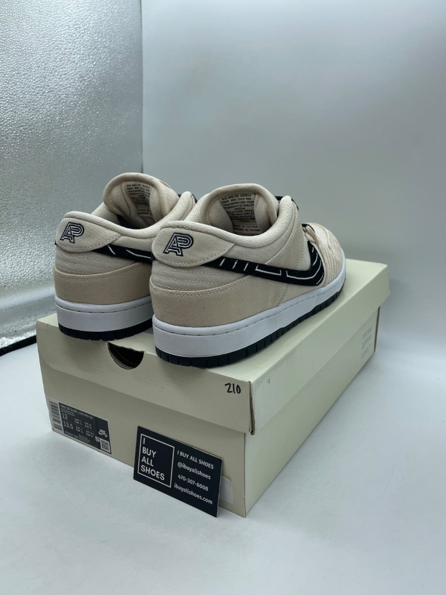 Nike SB Dunk Low Albino & Preto 12 (Moderately Worn Pre-Owned) - Image 5