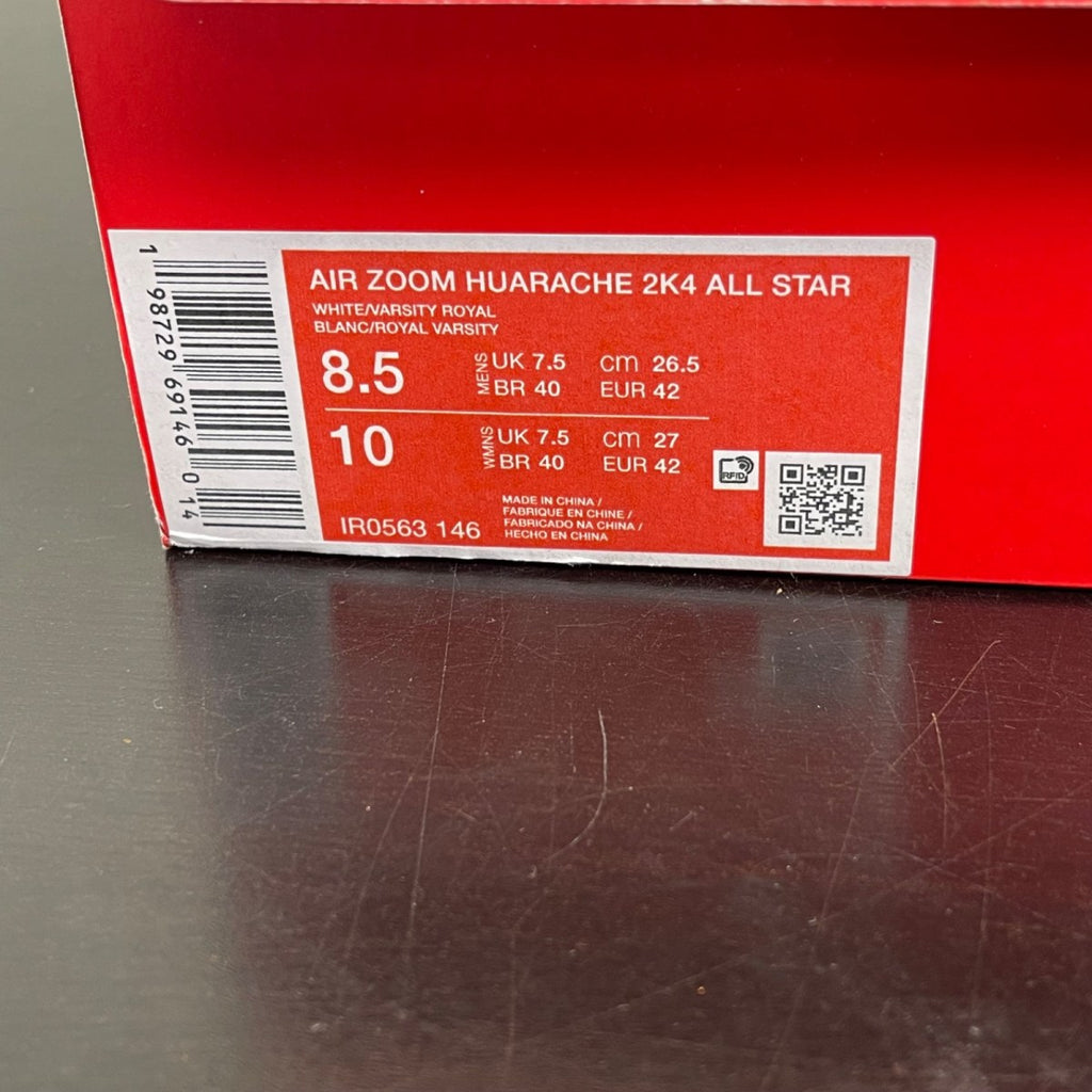 Nike Air Zoom Huarache 2K4 All-Star (2026) 8.5 (Moderately Worn Pre-Owned)NikeWhite/Varsity Royal/Varsity Red/Metallic Silver - Image 7