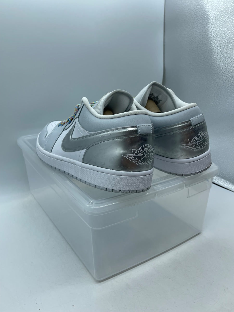 Jordan 1 Low SE Tear Away Silver 11.5 (Moderately Worn Pre-Owned)JordanWhite/Metallic Silver-White-Pure Platinum - Image 4